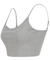 Sf Women's Sustainable Fashion Cropped Cami Top With Adjustable Straps