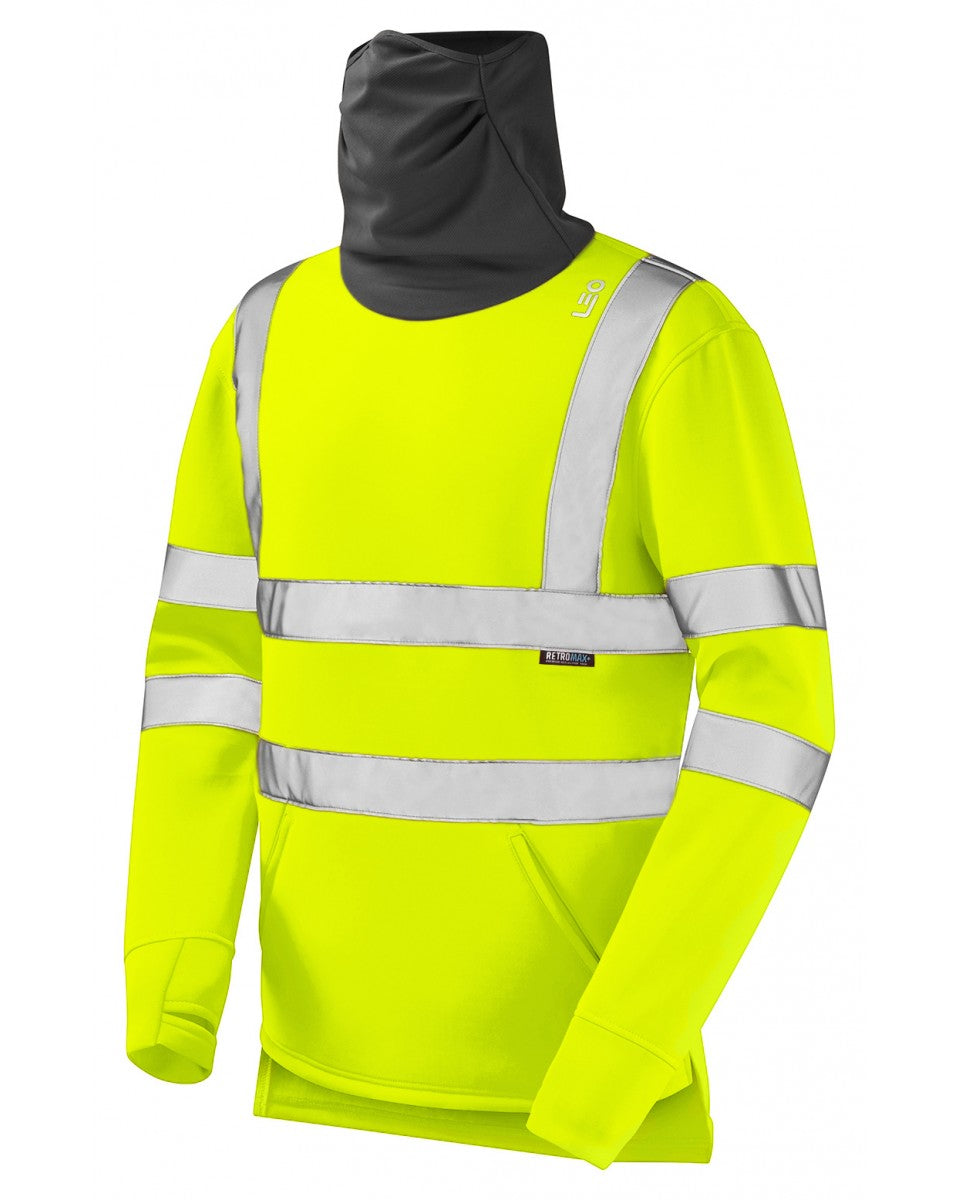 Leo Workwear COMBESGATE Leo EcoViz Snood Sweatshirt