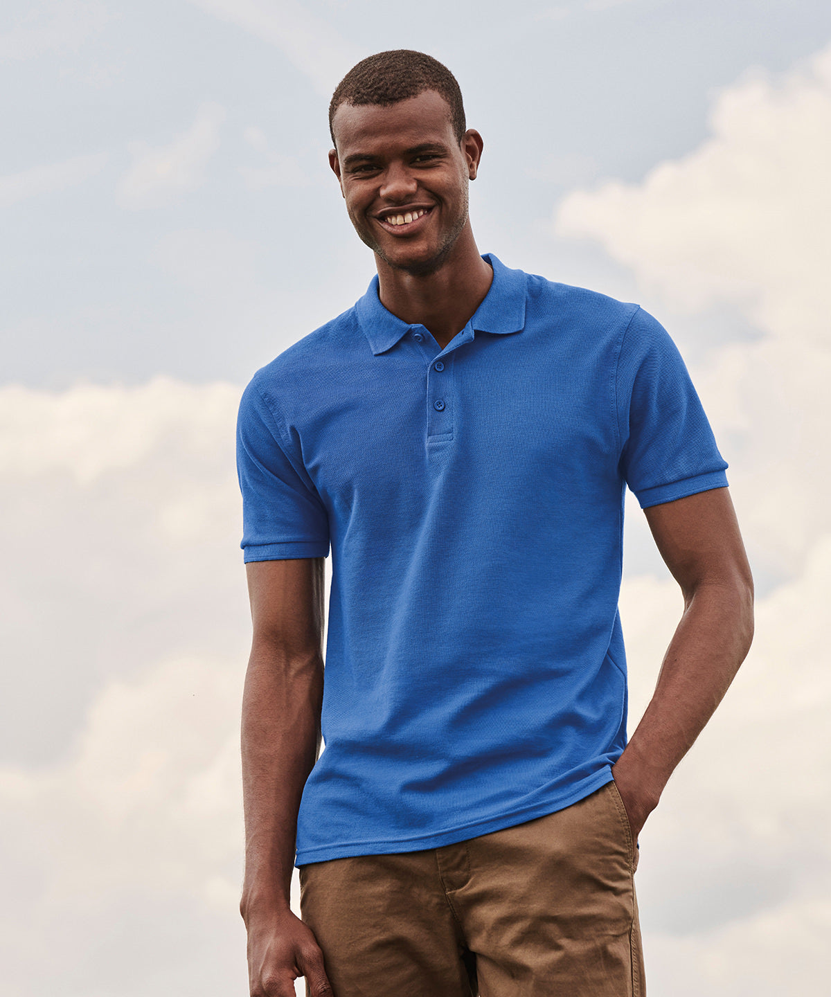 Fruit Of The Loom Premium Polo - Sky Blue