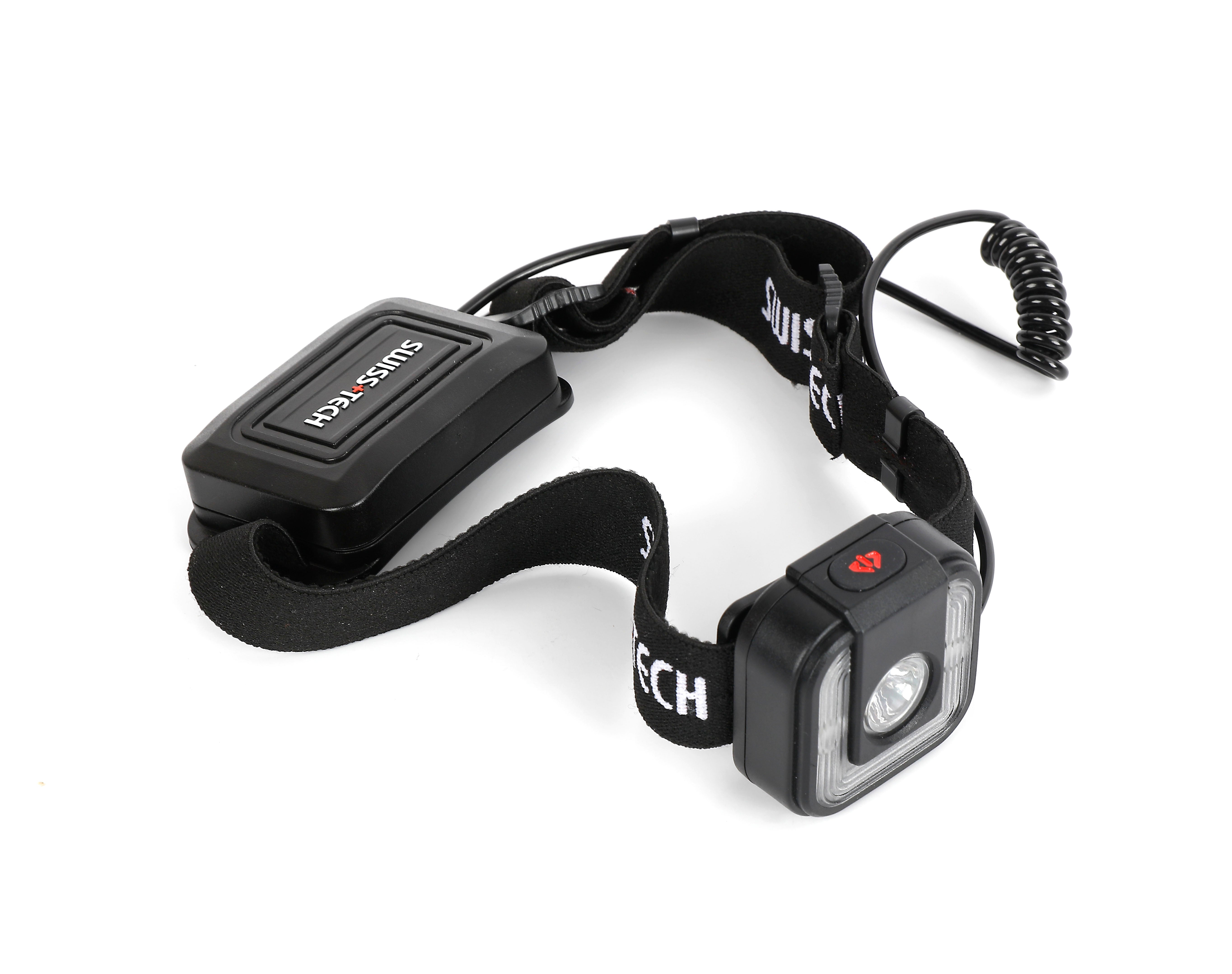 Scruffs Swiss-Tech Rechargeable LED Headlamp -  250 Lumens - USB Rechargeable Head Torch