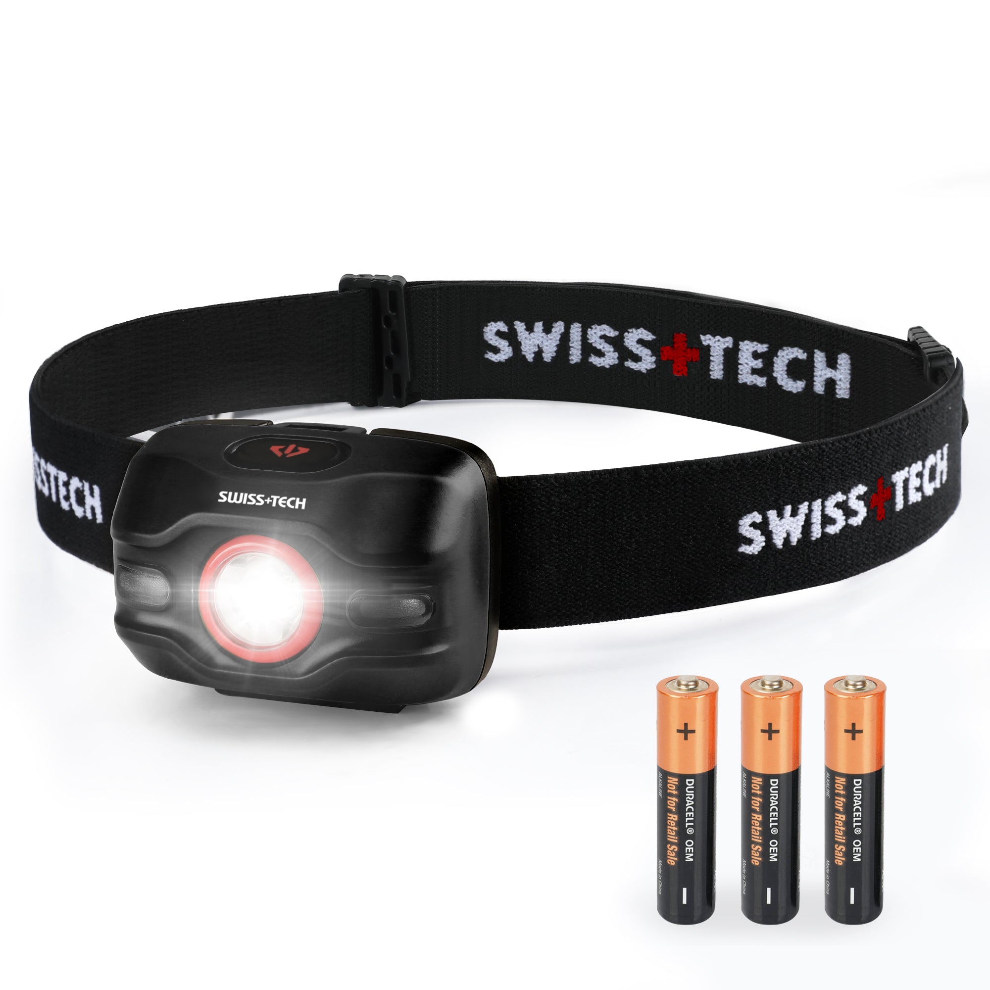 Scruffs Swiss-Tech LED Headlamp - 250 Lumens - 3 x AAA Head Torch
