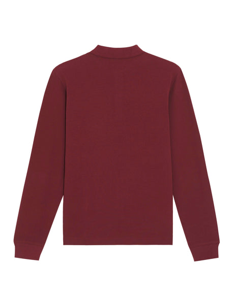 Stanley/Stella Prepster Long Sleeve Unisex Polo (Stpu332) - Burgundy