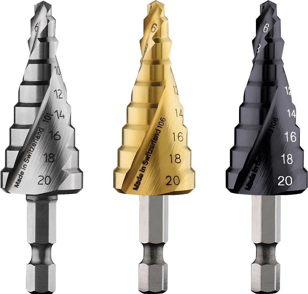 Bosch Professional HSS-TiN Step Drill Bit - 1/4" Hex - 4-20mm