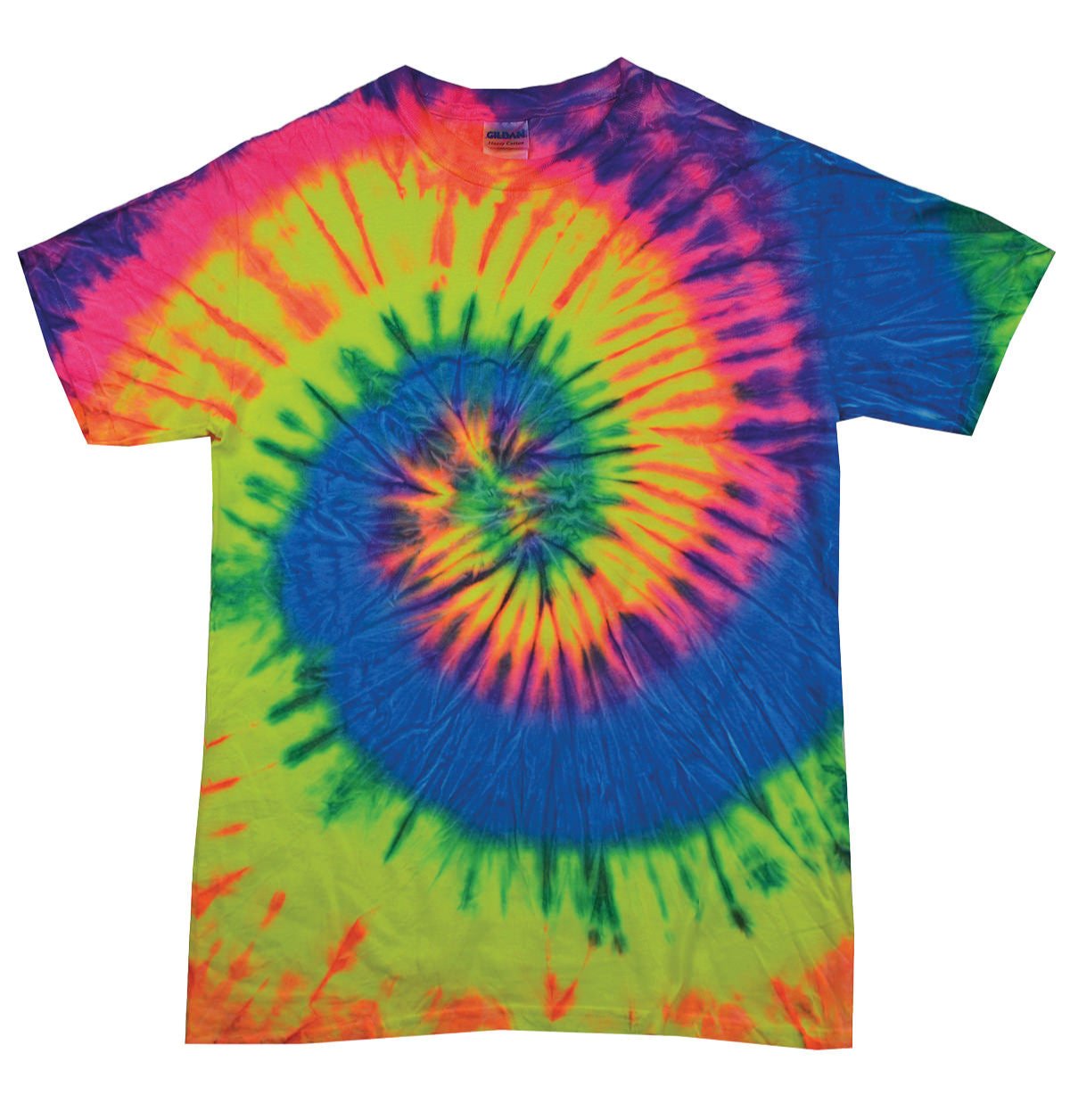 Colortone Tie-Dye Shirt - Neon Rainbow