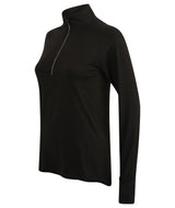 Tombo Women's Long-Sleeved ¼ Zip Top