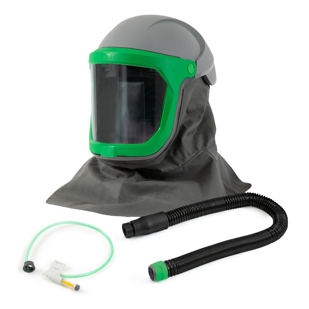 GVS RPB Z-Link Respirator, includes:  16-810 Safety Lens, 16-721 Zytec FR Shoulder Cape, 04-833 Breathing Tube, 16-930 Low Flow Indicator