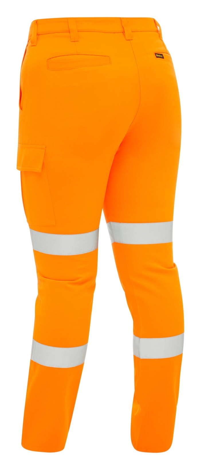 Bisley Womens Taped Hi-Vis Biomotion Cargo Pant #colour_orange