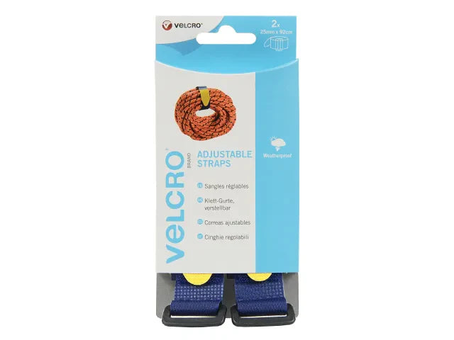 VELCRO® Brand VELCRO® Brand Adjustable Straps(2) 25mm x 92cm Blue