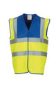 Yoko Hi-Vis 2-Band-And-Braces Waistcoat (Hvw100) - Royal Yoke/Yellow