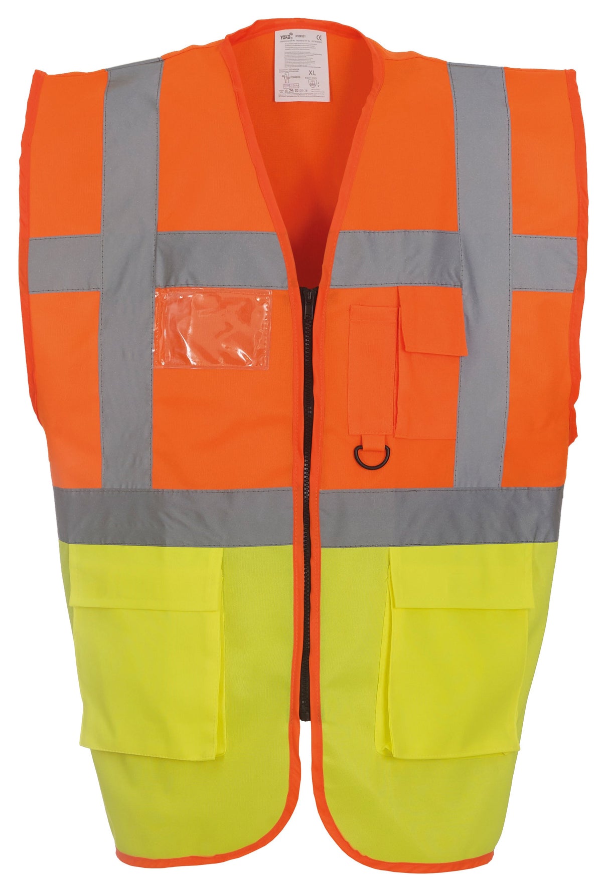 Yoko Multifunctional Executive Hi-Vis Waistcoat - Orange/Yellow