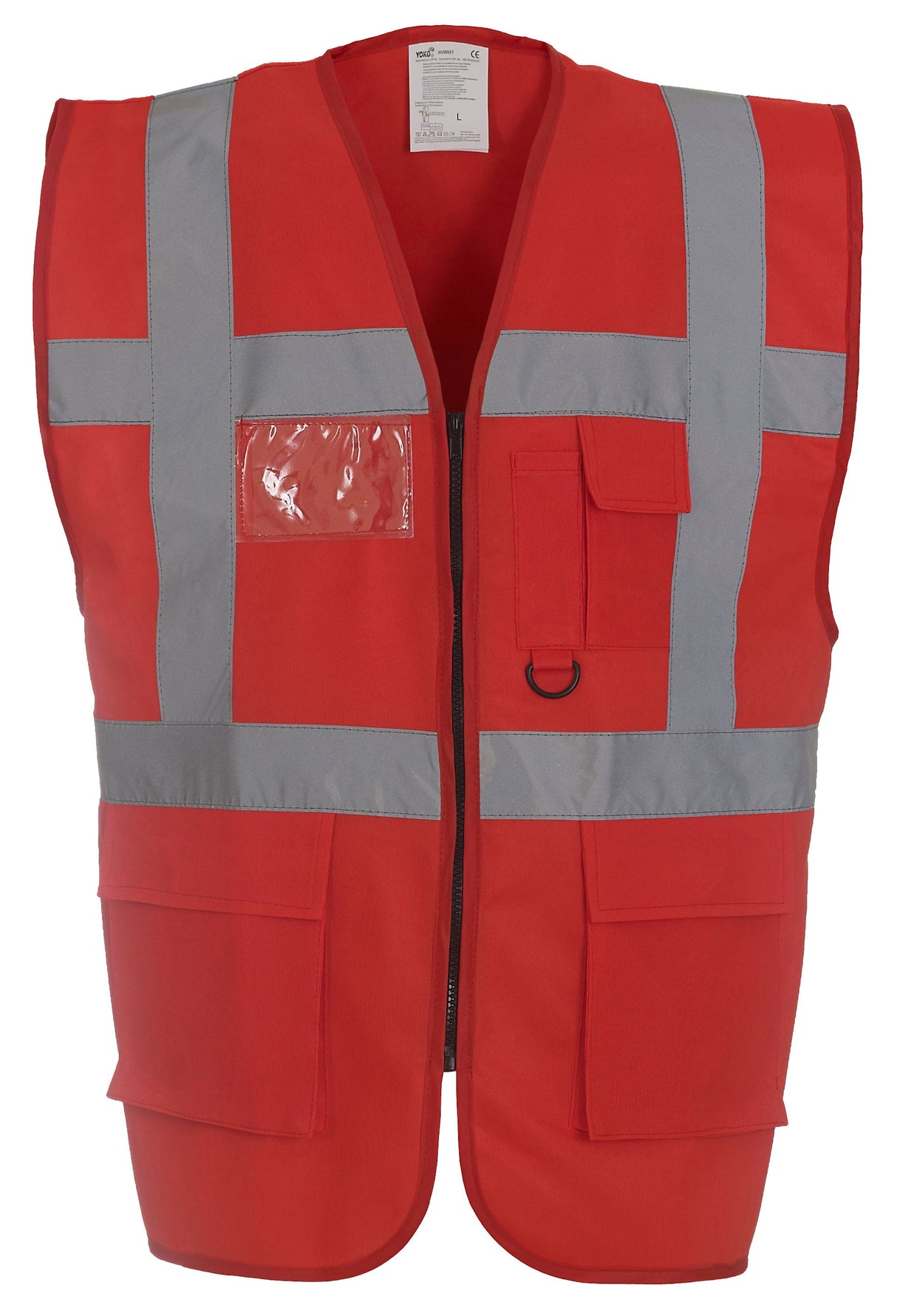 Yoko Multifunctional Executive Hi-Vis Waistcoat (Hvw801) - Red