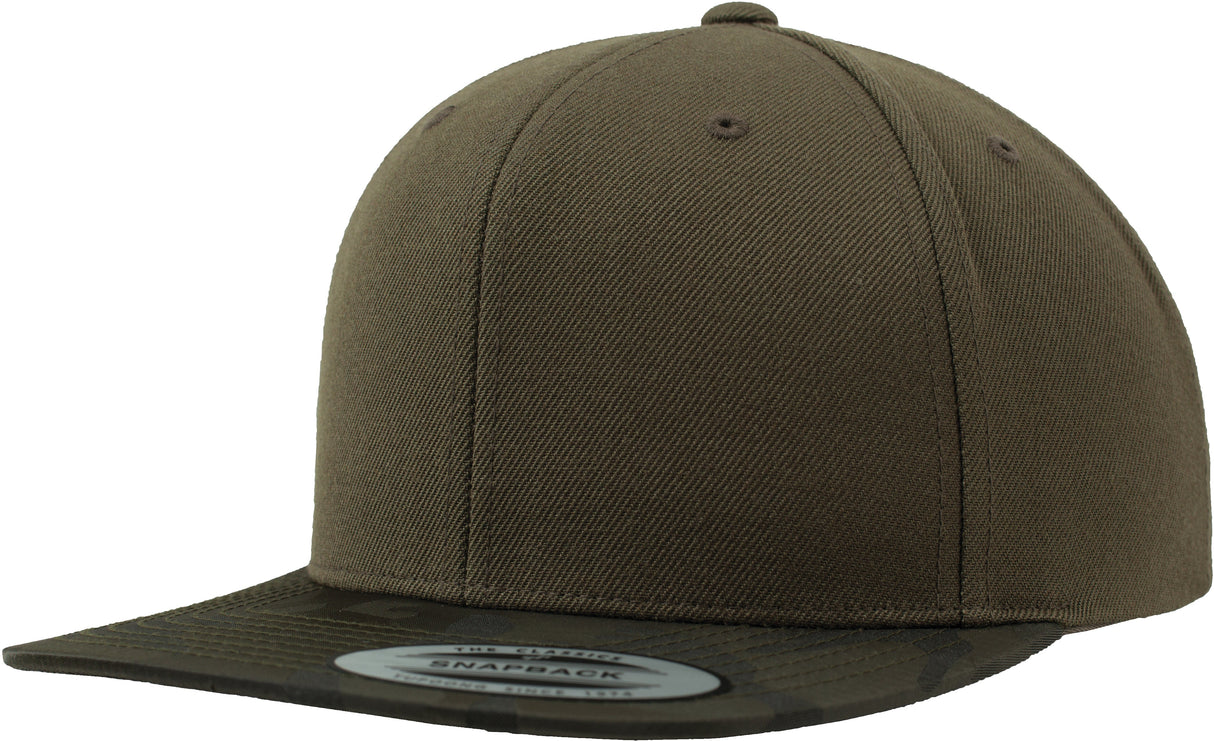 Flexfit By Yupoong Camo Visor Snapback (6089Cv)