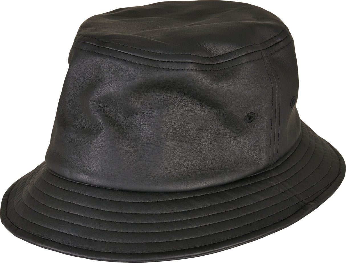 Flexfit By Yupoong Imitation Leather Bucket Hat (5003Il)