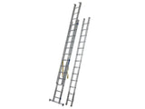 Zarges D-Rung Combination Ladder 3-Part 3 x 14 Rungs