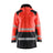 Blaklader Winter Parka Hi-Vis 4457 #colour_red-hi-vis-black