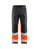 Blaklader Hi-Vis Trousers with Stretch 1551 - Mid Grey/ Hi-Vis Orange