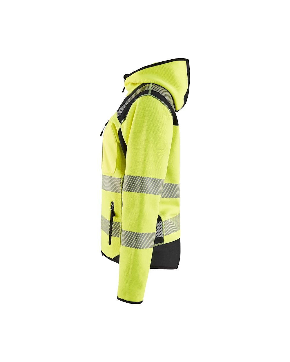 Blaklader Women's Hi-Vis Knitted Jacket 4967 #colour_hi-vis-yellow-black