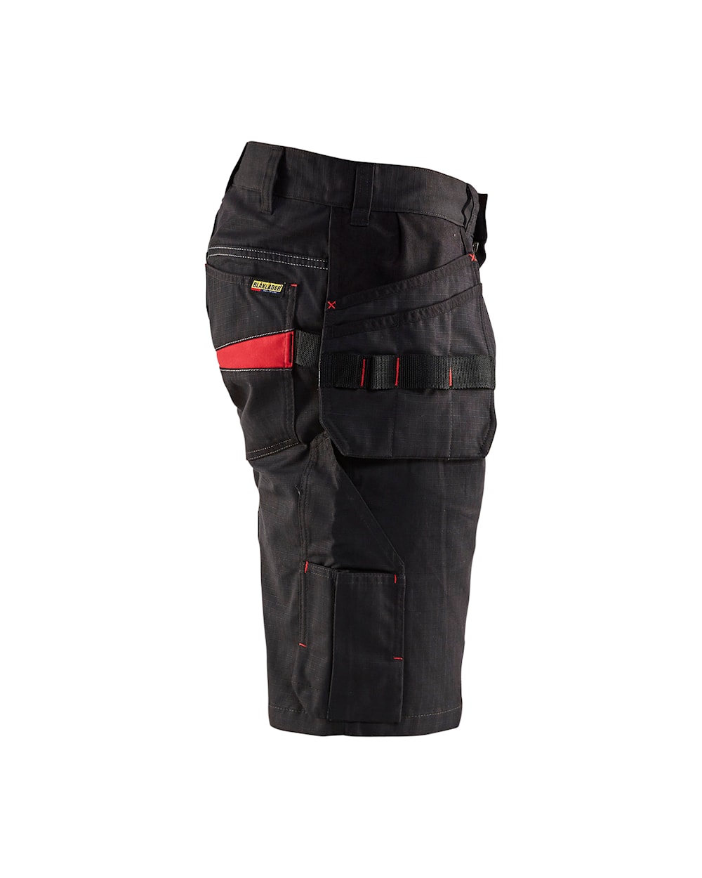 Blaklader Service Shorts with Nailpockets 1494 #colour_black-red