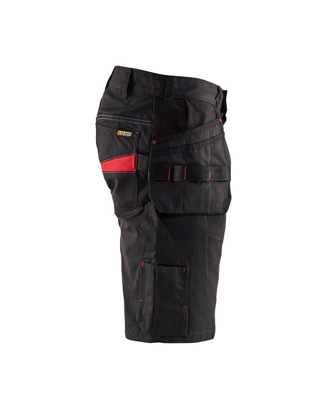 Blaklader Service Shorts with Nailpockets 1494 #colour_black-red