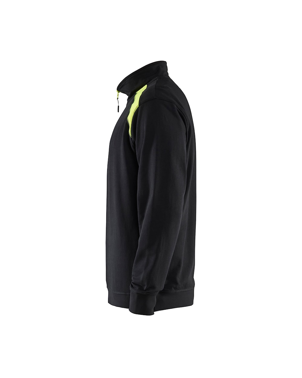 Blaklader Half-Zip 2-Tone Sweatshirt 3353 - Black/Hi-Vis Yellow