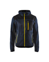 Blaklader Knitted Jacket 4930 #colour_dark-navy-yellow