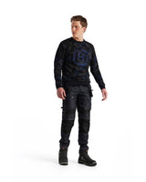 Blaklader Limited Sweatshirt 9408 #colour_black-dark-grey