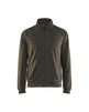 Blaklader Sweatshirt with Full Zip 3362 #colour_dark-olive-green-black