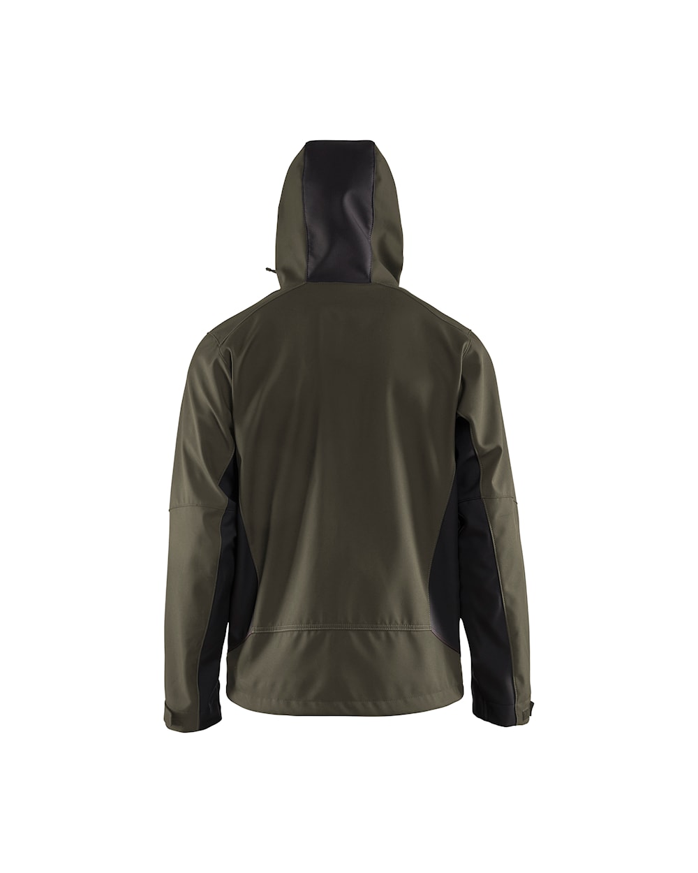 Blaklader Softshell Jacket with Hood 4753 #colour_dark-olive-green-black