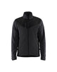 Blaklader Knitted Jacket with Softshell 5942 #colour_dark-grey-black