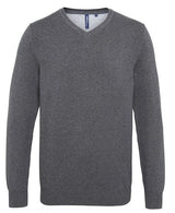 Asquith & Fox Men's Cotton Blend V-Neck Sweater