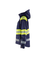 Blaklader Women's Winter Jacket Hi-Vis 4470 #colour_navy-blue-hi-vis-yellow