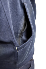 Blaklader Sweatshirt with Full Zip 3362 #colour_dark-navy-yellow