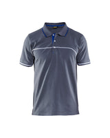 Blaklader Polo Shirt 3389 #colour_grey-cornflower-blue