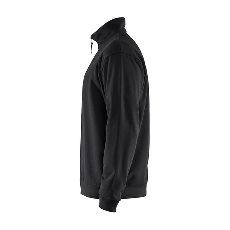 Blaklader Sweatshirt Half-Zip 3587 #colour_black