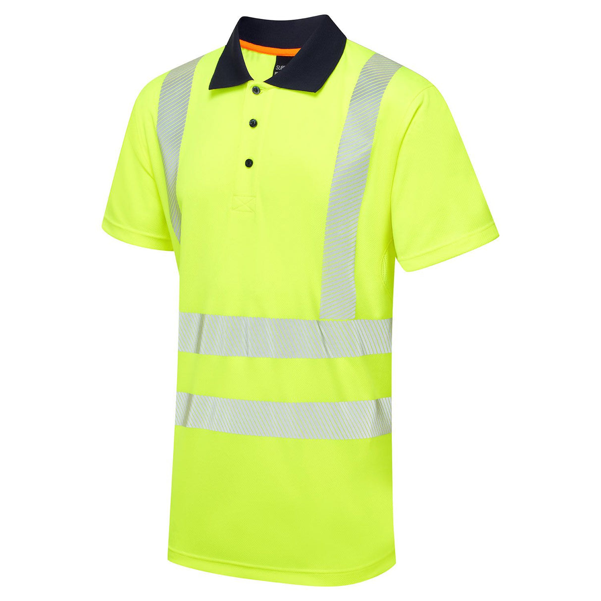 Supertouch Hi-Vis Eco Coolmax Short Sleeve Polo