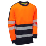 Supertouch Hi-Vis Eco Two Tone Cotton Cool Sweatshirt