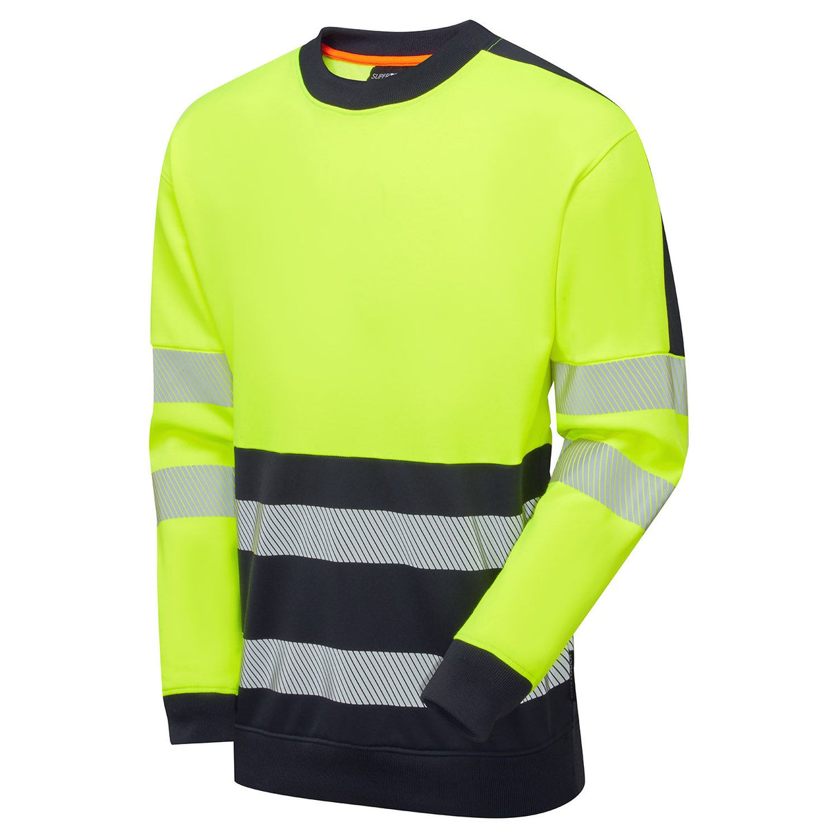 Supertouch Hi-Vis Eco Two Tone Cotton Cool Sweatshirt