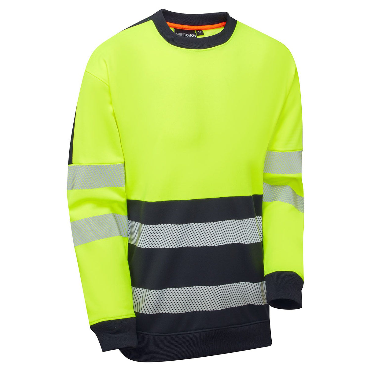 Supertouch Hi-Vis Eco Two Tone Cotton Cool Sweatshirt