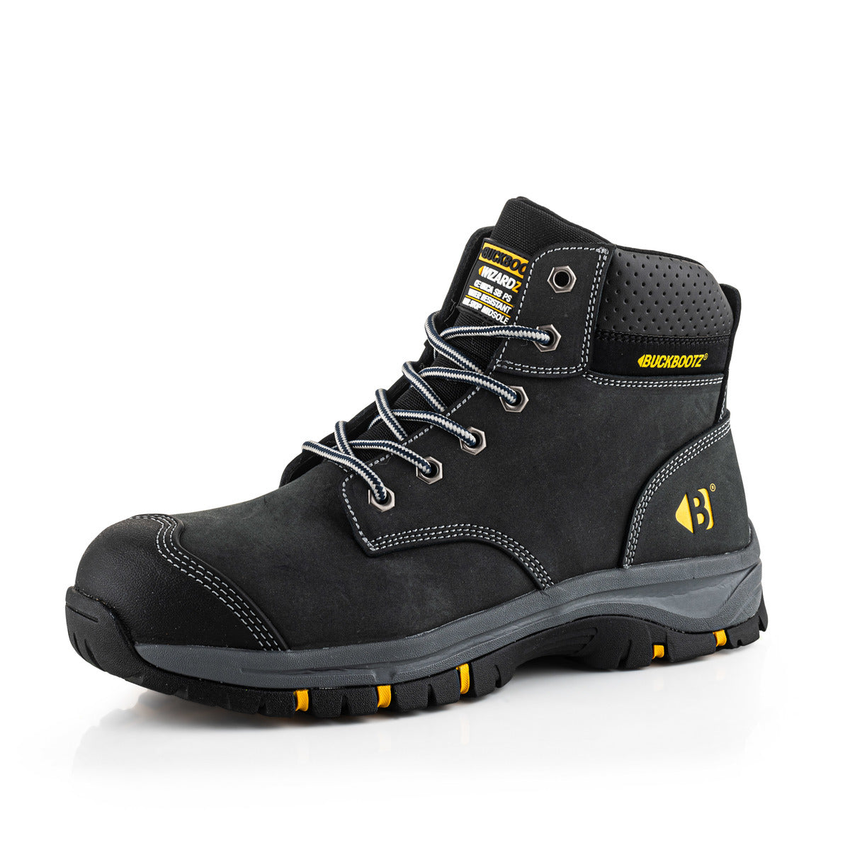Buckbootz WIZARDZ Leather Safety Lace Boot