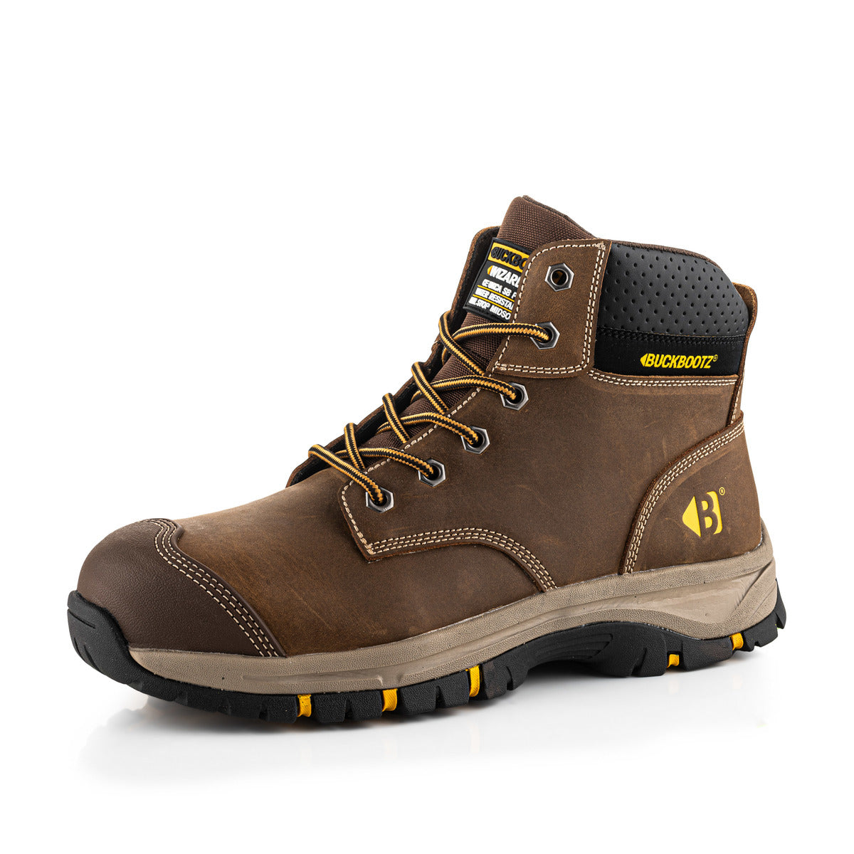 Buckbootz WIZARDZ Leather Safety Lace Boot
