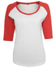 Build Your Brand Women's ¾ Contrast Raglan Tee