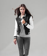 Build Your Brand Women's Sweat College Jacket