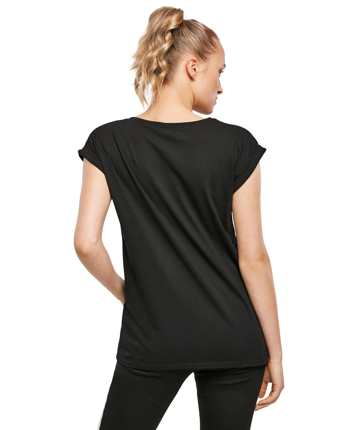 Build Your Brand Women's Organic Extended Shoulder Tee