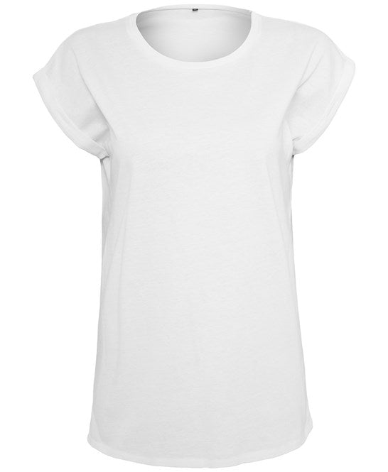 Build Your Brand Women's Organic Extended Shoulder Tee