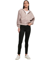 Build Your Brand Women's Crinkle Batwing Jacket