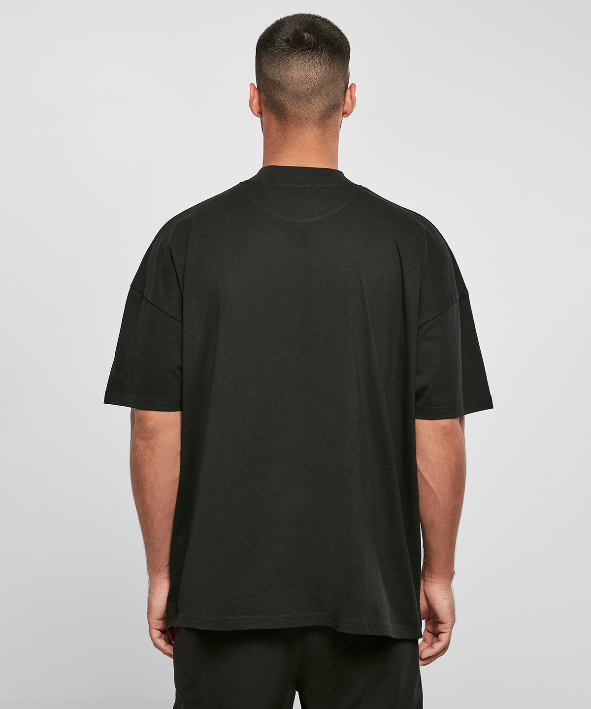 Build Your Brand Oversized Mock Neck Tee