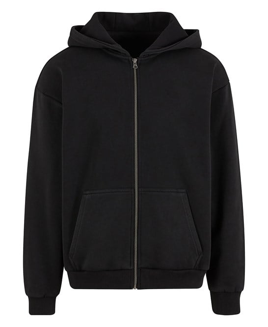 Build Your Brand BY295 Vintage Heavy Zip Hoodie