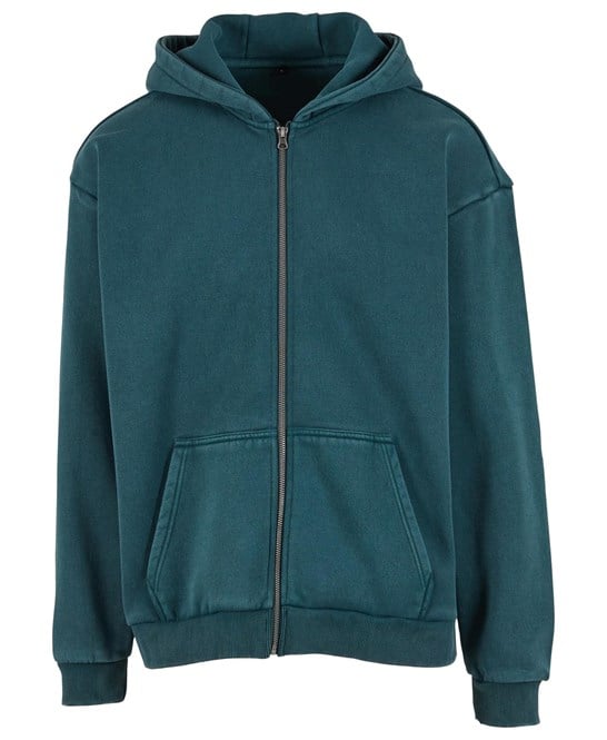 Build Your Brand BY295 Vintage Heavy Zip Hoodie