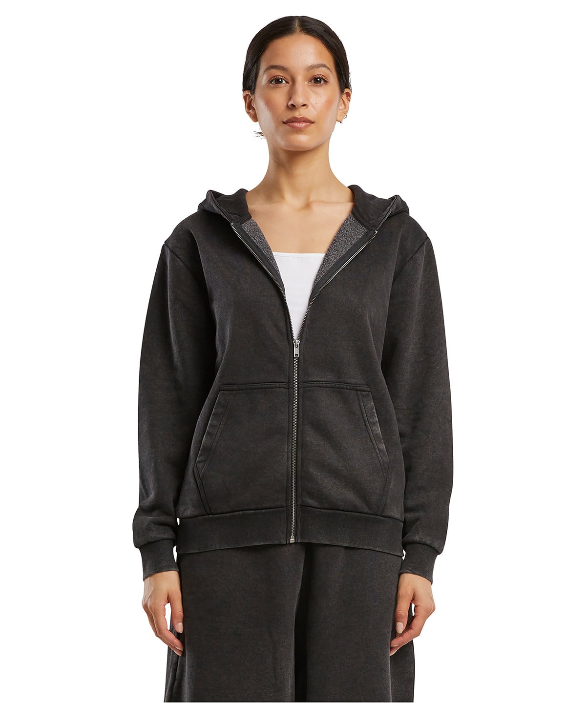 Build Your Brand BY299 Women’s Vintage Heavy Zip Hoodie