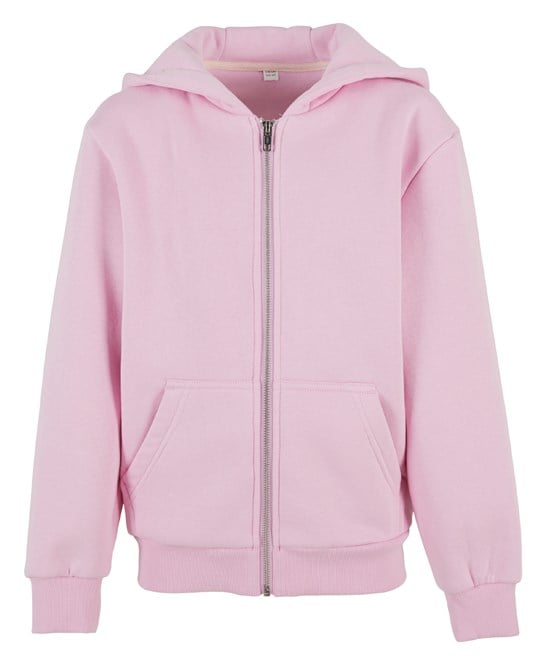 Build Your Brand BY316 Kids Fluffy Zip Hoodie